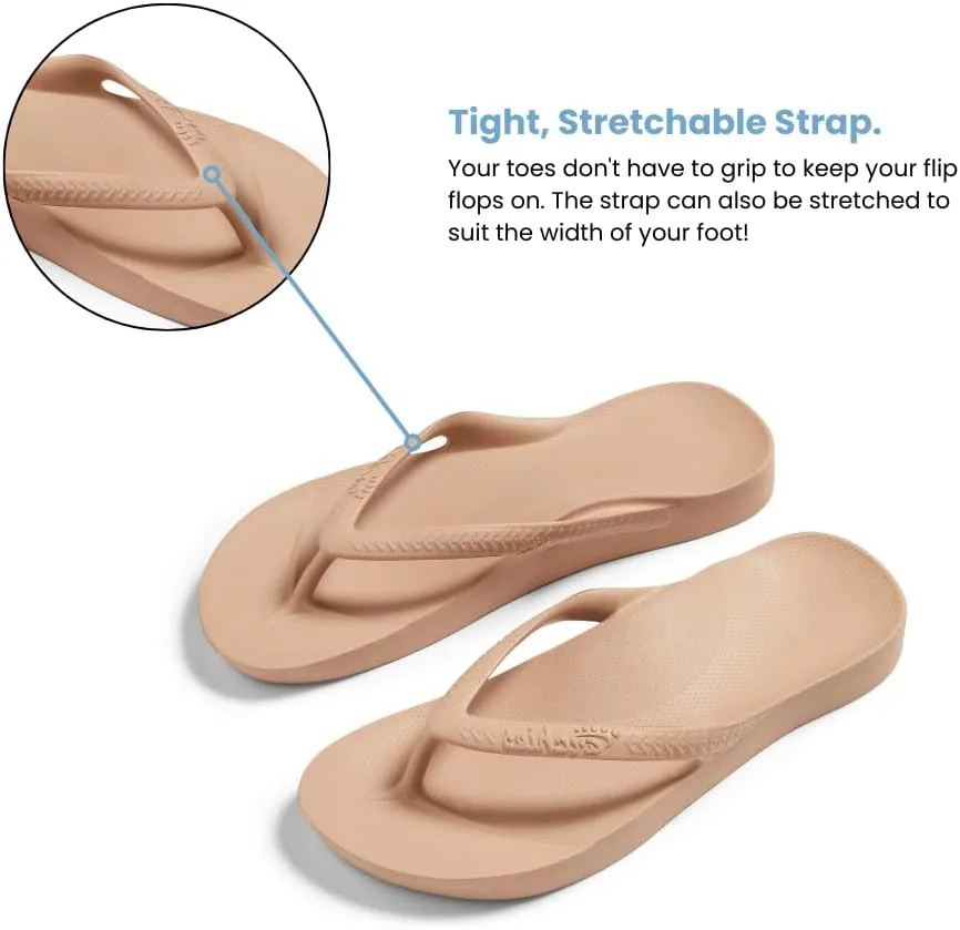 Archies Arch Support Flip Flops for Men & Women – Orthotic Sandals for Plantar Fasciitis Relief – Lightweight, Cushioning, Shock-Absorbing Thong Sandals for Walking, Foot Pain & All-Day Comfort