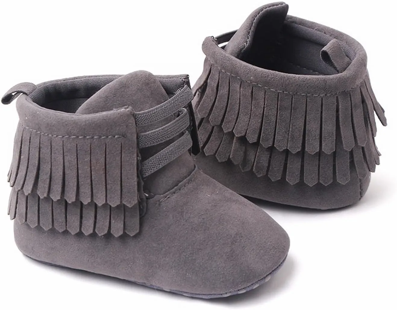 Baby Cowboy Cowgirl Tassel Boots Newborn Girls Boys Snow Boots Infant Winter Booties Anti Slip Shoes Warm