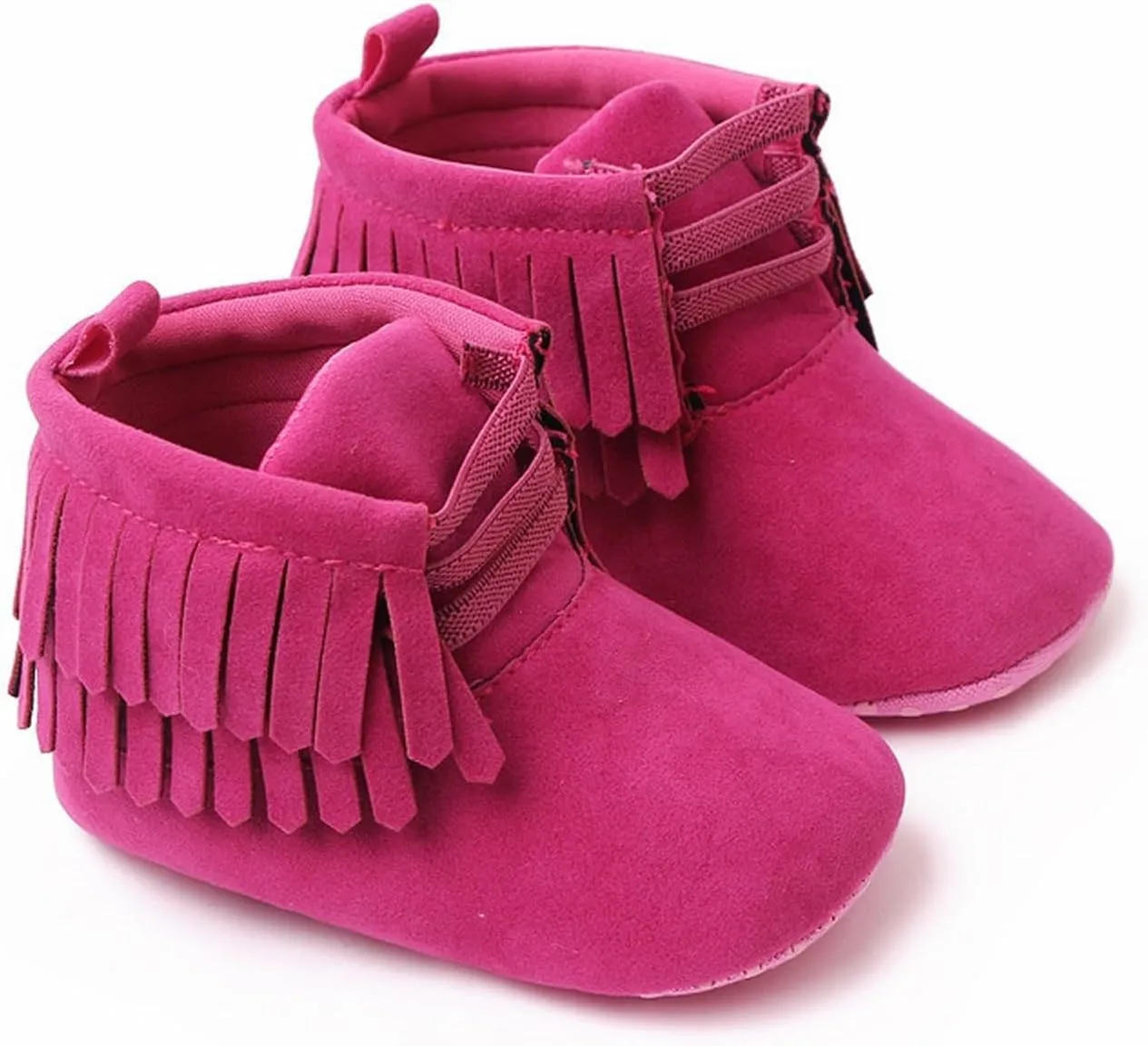Baby Cowboy Cowgirl Tassel Boots Newborn Girls Boys Snow Boots Infant Winter Booties Anti Slip Shoes Warm