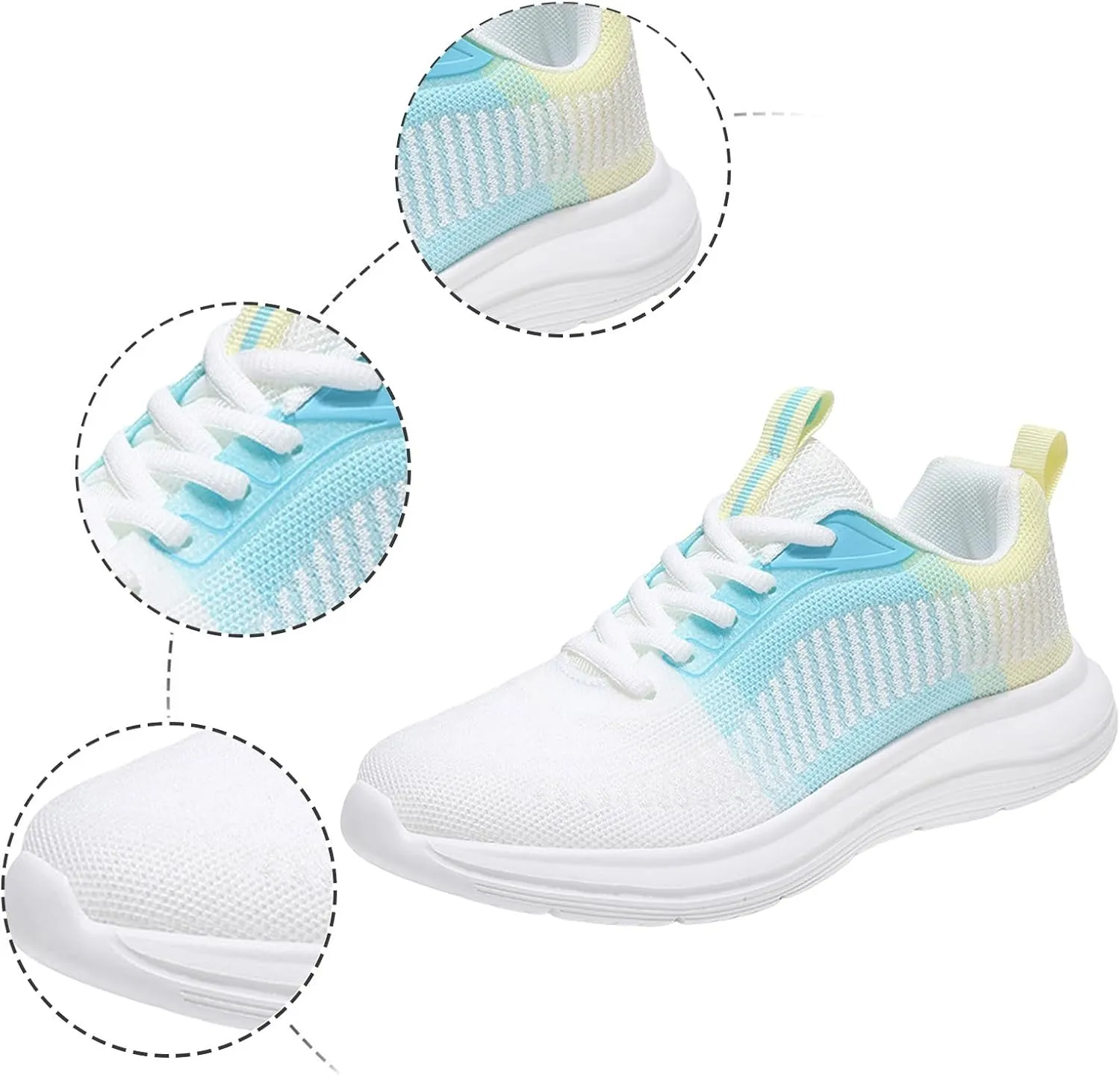 Classic Athletic Skateboard Sneakers for Women Lightweight Slip on Walking Running Shoes Versatile Dress Shoe