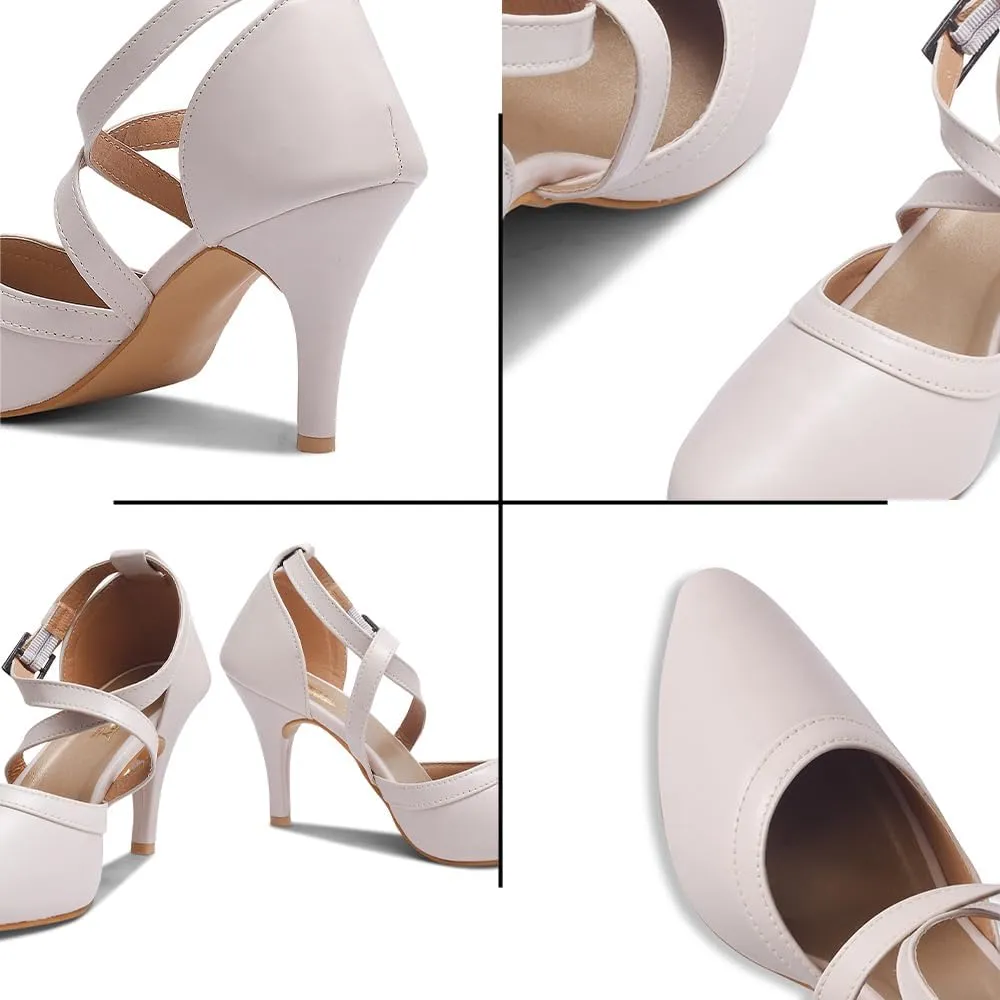 Pencil Heels for Women & Girls  Elegant Pointed Toe High Heels, 4-Inch Stiletto Pumps for Parties, Weddings, and Special Occasions