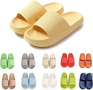 rosyclo Cloud Slippers for Women and Men Massage Thick Sole Non-Slip Shower Slippers Bathroom Super Soft Comfy House Cloud Slide Slippers for Indoor and Outdoor
