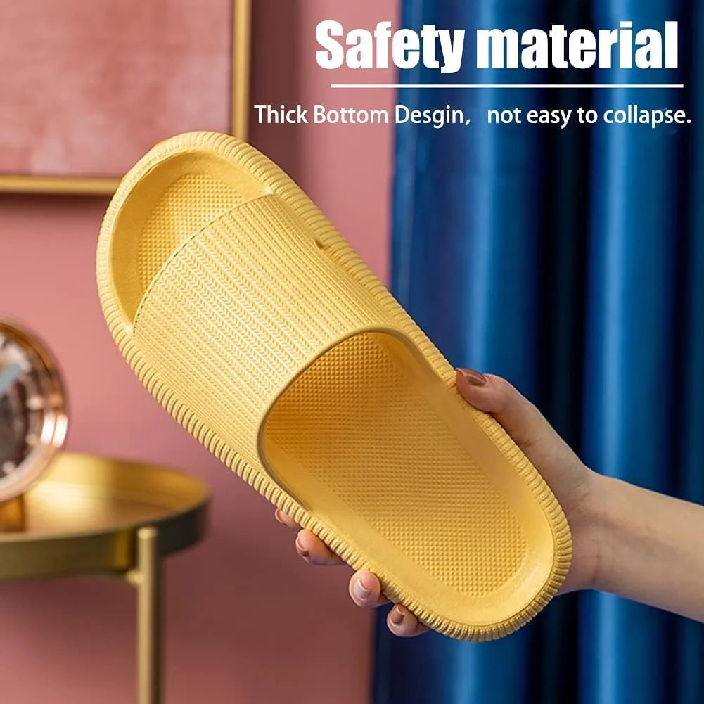 rosyclo Cloud Slippers for Women and Men Massage Thick Sole Non-Slip Shower Slippers Bathroom Super Soft Comfy House Cloud Slide Slippers for Indoor and Outdoor