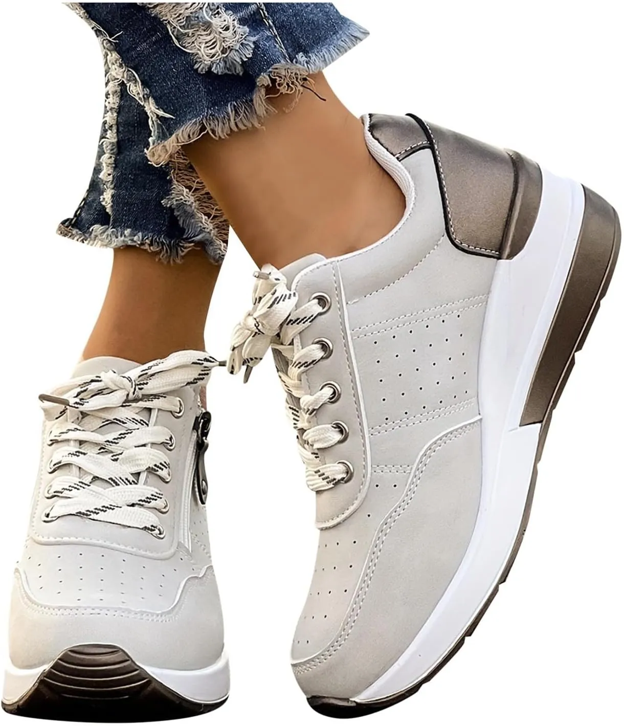 Women's Breathable Elastic Fly Woven Mesh Shoes Mesh Lightweight Sneaker for Work Outdoor Casual Fitness Shoe
