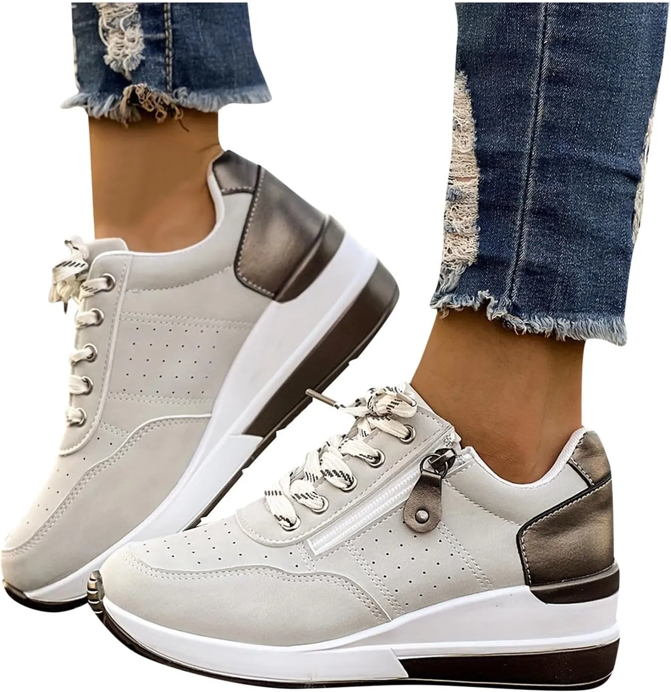 Women's Breathable Elastic Fly Woven Mesh Shoes Mesh Lightweight Sneaker for Work Outdoor Casual Fitness Shoe