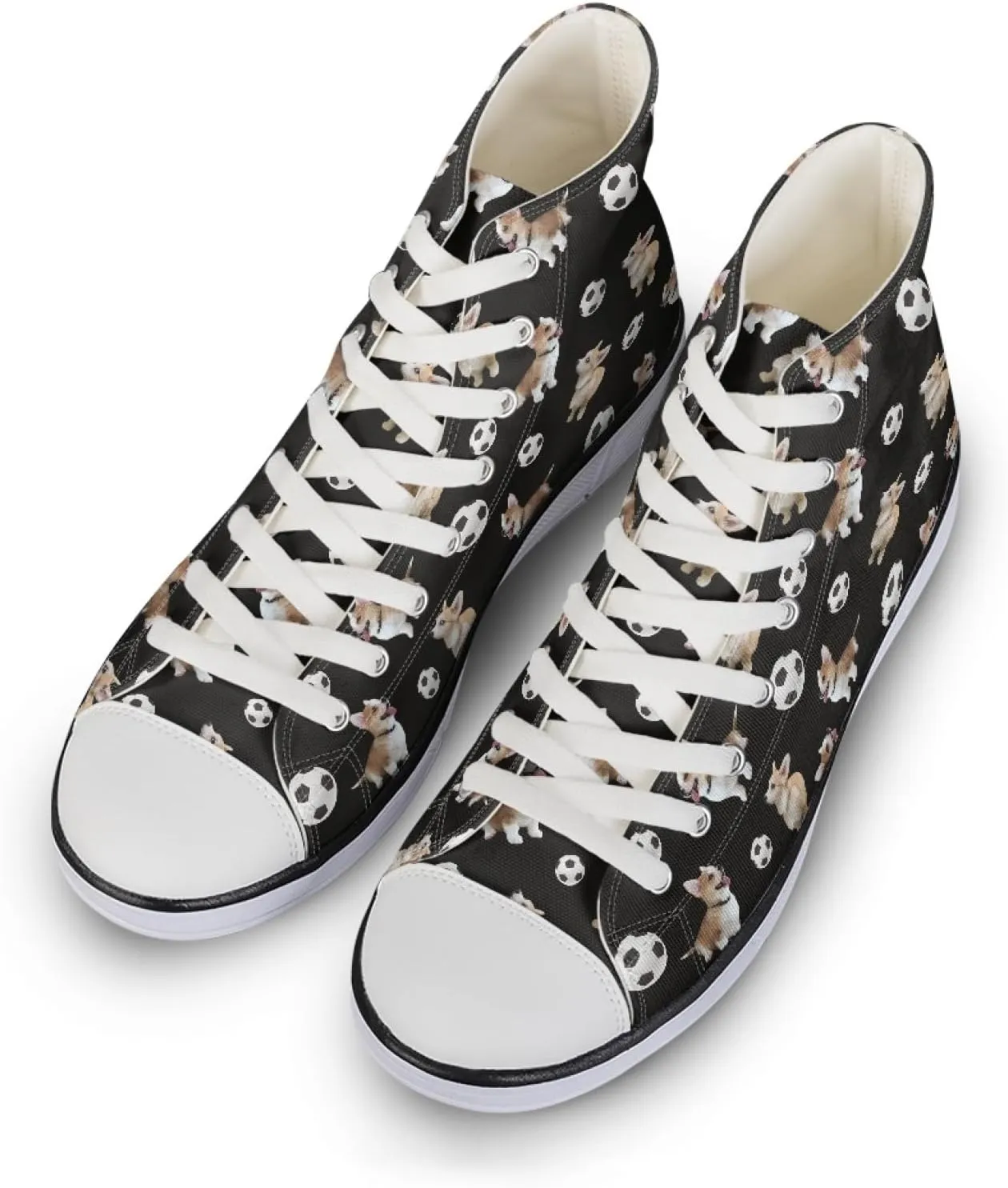 Womens Canvas Shoes High Top Sneakers for Women Classic Lace Up Walking Shoes Personalized Girls Walking Shoes