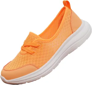 Womens Loafers Slip On Shoes Low Top Fashion Sneakers Breathable Slip On Arch Support Non-Slip Shoes Casual Walking Shoes