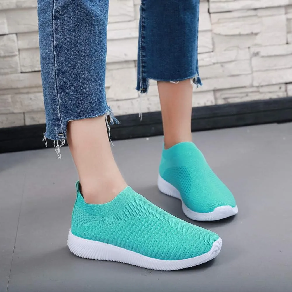 Women's Running Shoes Outdoor Slip On Comfortable Sports Shoes Casual Slip On Socks Shoes Recovery Shoes