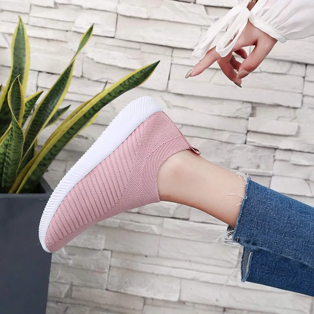 Women's Running Shoes Outdoor Slip On Comfortable Sports Shoes Casual Slip On Socks Shoes Recovery Shoes
