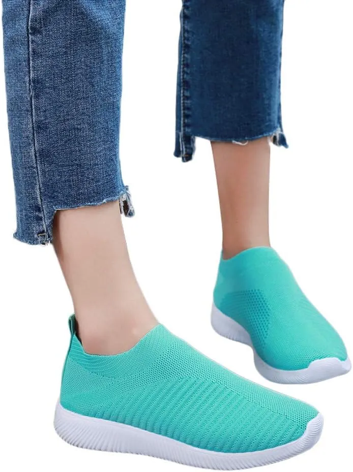 Women's Running Shoes Outdoor Slip On Comfortable Sports Shoes Casual Slip On Socks Shoes Recovery Shoes