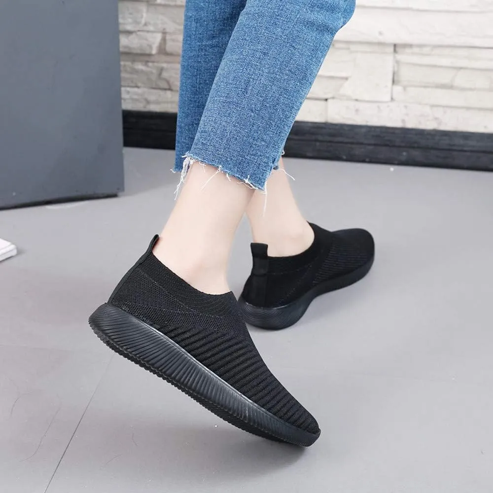 Women's Running Shoes Outdoor Slip On Comfortable Sports Shoes Casual Slip On Socks Shoes Recovery Shoes