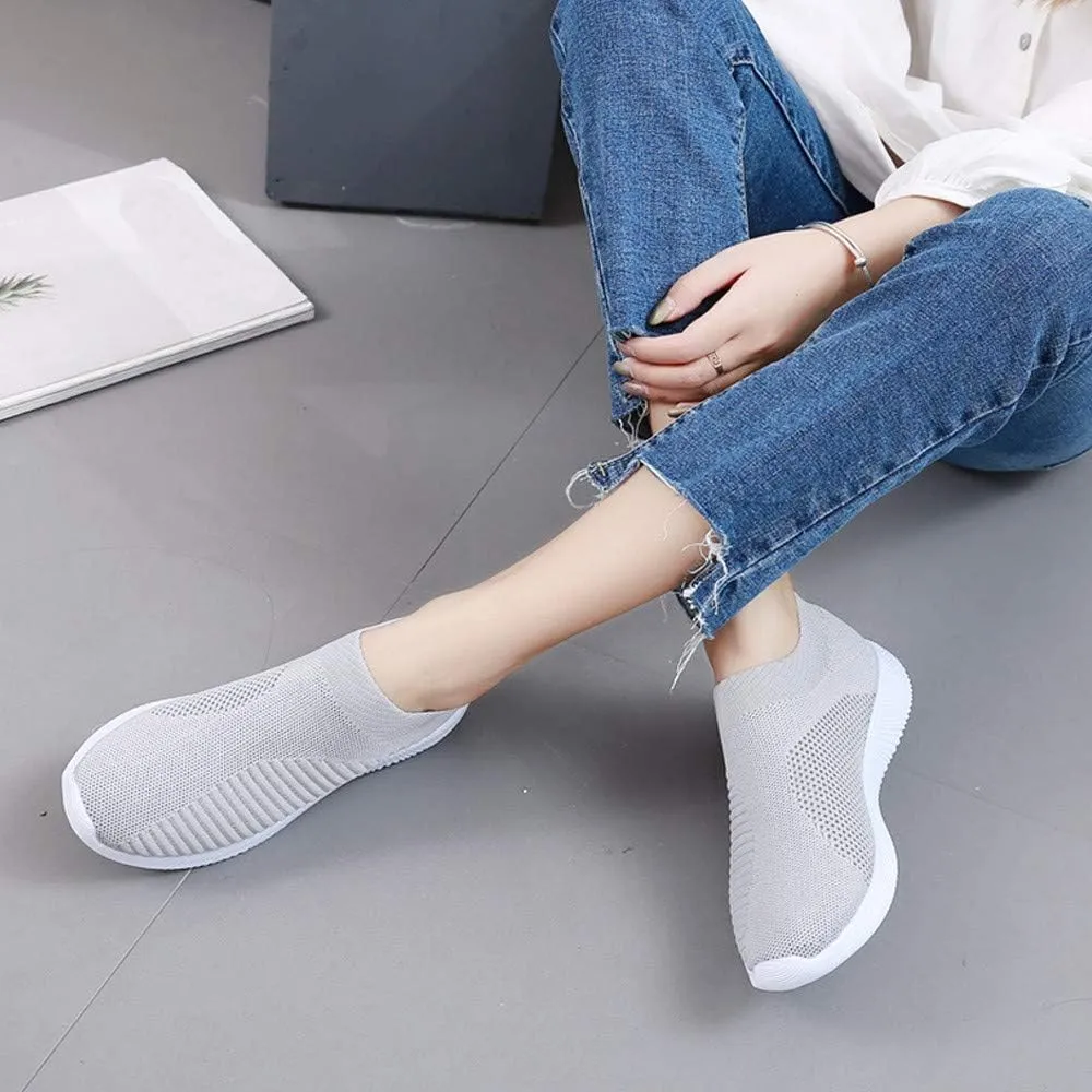 Women's Running Shoes Outdoor Slip On Comfortable Sports Shoes Casual Slip On Socks Shoes Recovery Shoes