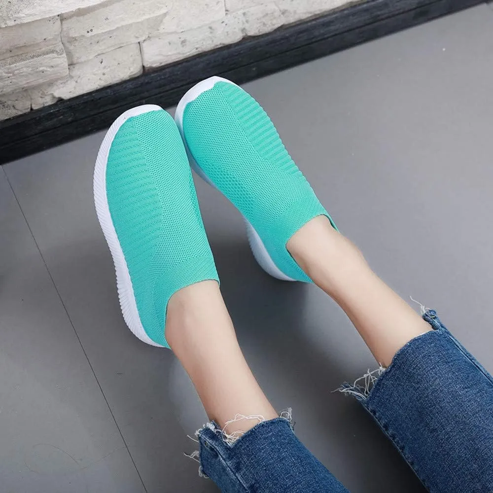 Women's Running Shoes Outdoor Slip On Comfortable Sports Shoes Casual Slip On Socks Shoes Recovery Shoes