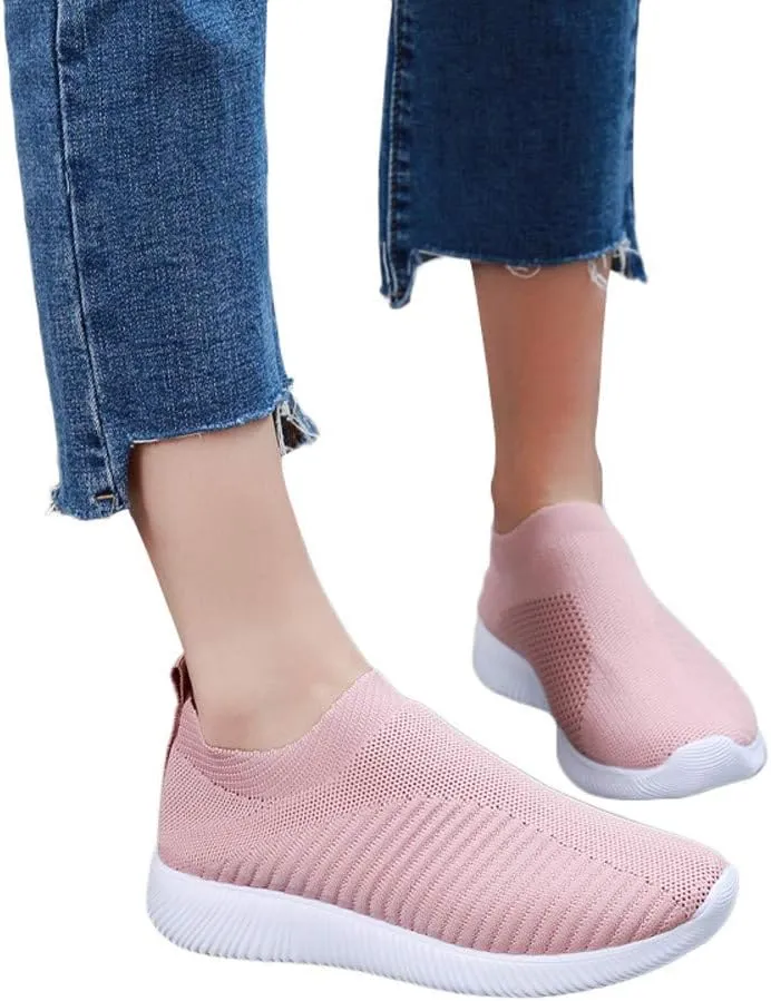 Women's Running Shoes Outdoor Slip On Comfortable Sports Shoes Casual Slip On Socks Shoes Recovery Shoes