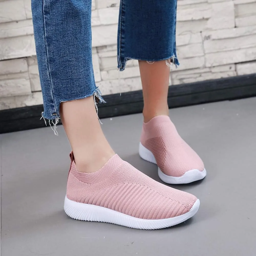 Women's Running Shoes Outdoor Slip On Comfortable Sports Shoes Casual Slip On Socks Shoes Recovery Shoes