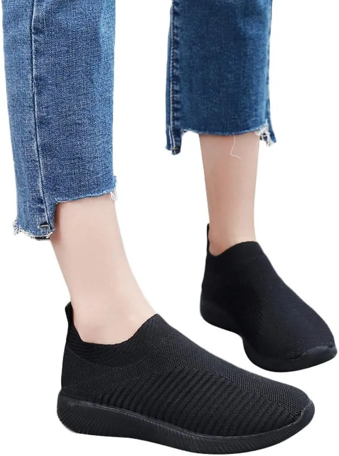 Women's Running Shoes Outdoor Slip On Comfortable Sports Shoes Casual Slip On Socks Shoes Recovery Shoes