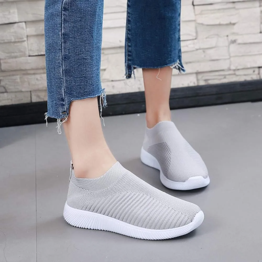 Women's Running Shoes Outdoor Slip On Comfortable Sports Shoes Casual Slip On Socks Shoes Recovery Shoes