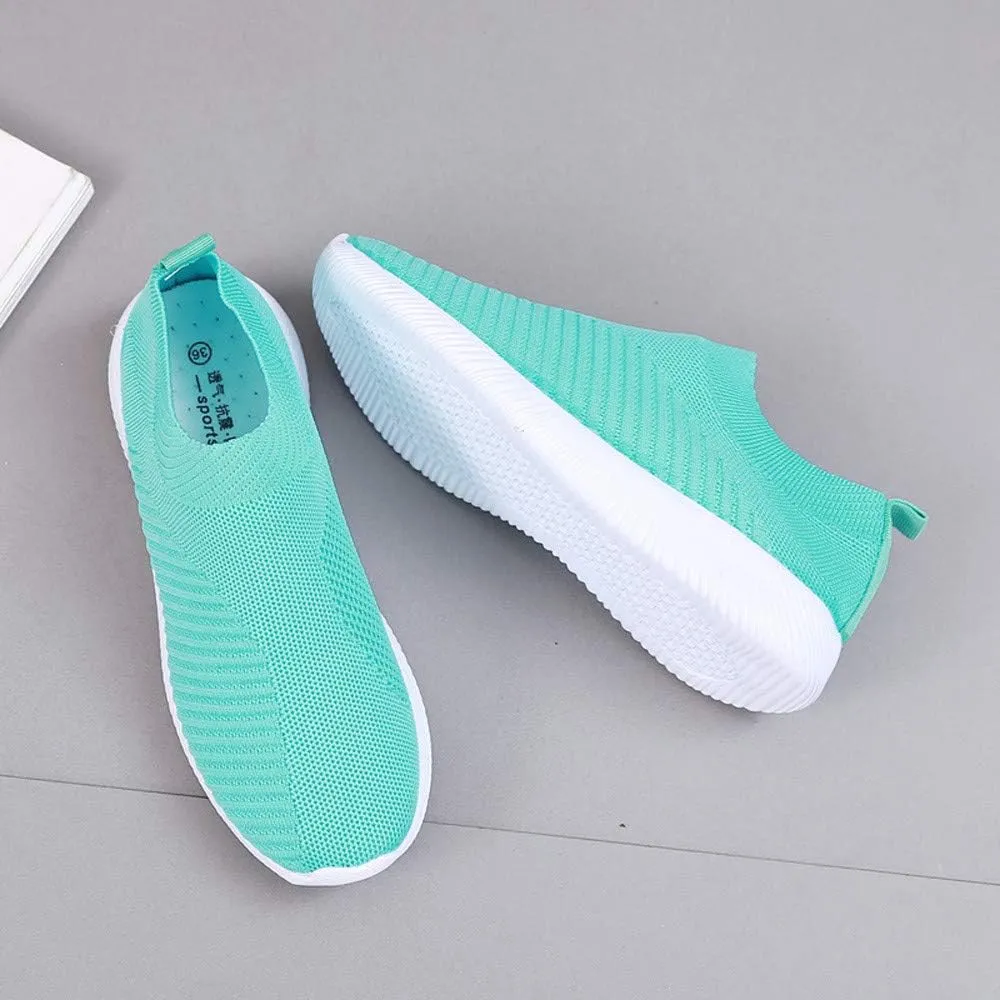 Women's Running Shoes Outdoor Slip On Comfortable Sports Shoes Casual Slip On Socks Shoes Recovery Shoes
