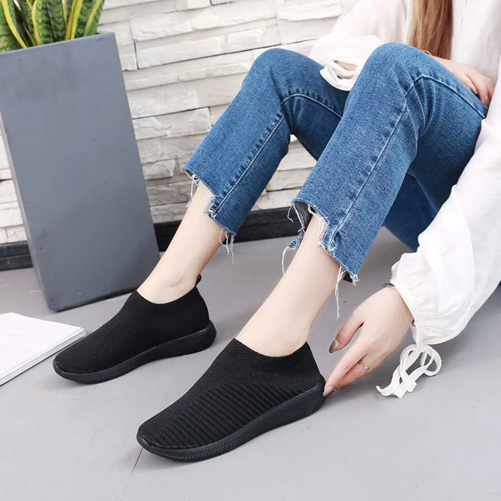Women's Running Shoes Outdoor Slip On Comfortable Sports Shoes Casual Slip On Socks Shoes Recovery Shoes