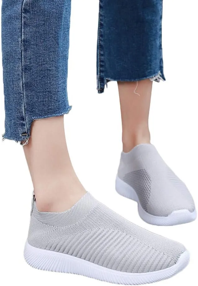 Women's Running Shoes Outdoor Slip On Comfortable Sports Shoes Casual Slip On Socks Shoes Recovery Shoes