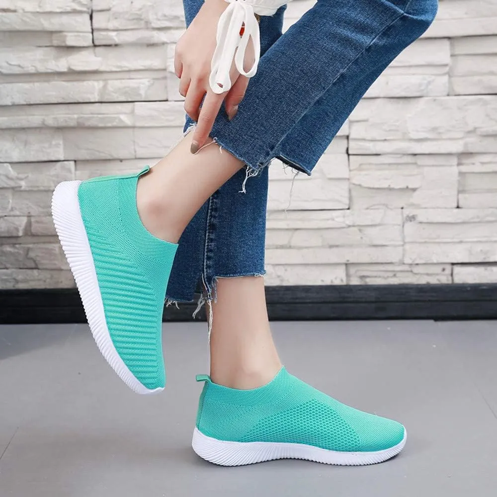 Women's Running Shoes Outdoor Slip On Comfortable Sports Shoes Casual Slip On Socks Shoes Recovery Shoes