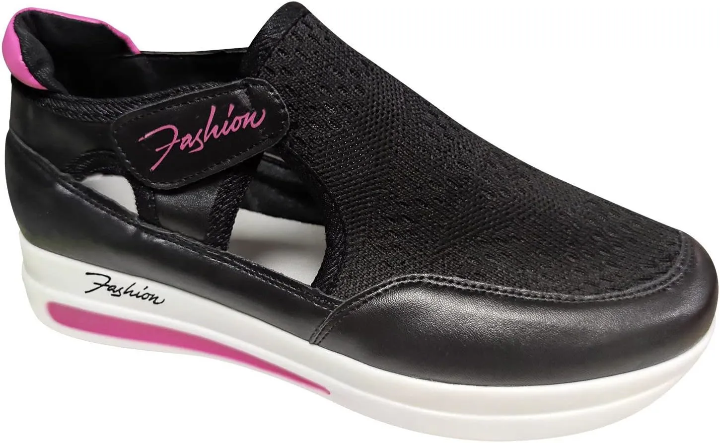 Women's Thick Bottom Shoes Comfortable Breathable Loop Shoes Arch Support Walking Shoes Orthopedic Shoes