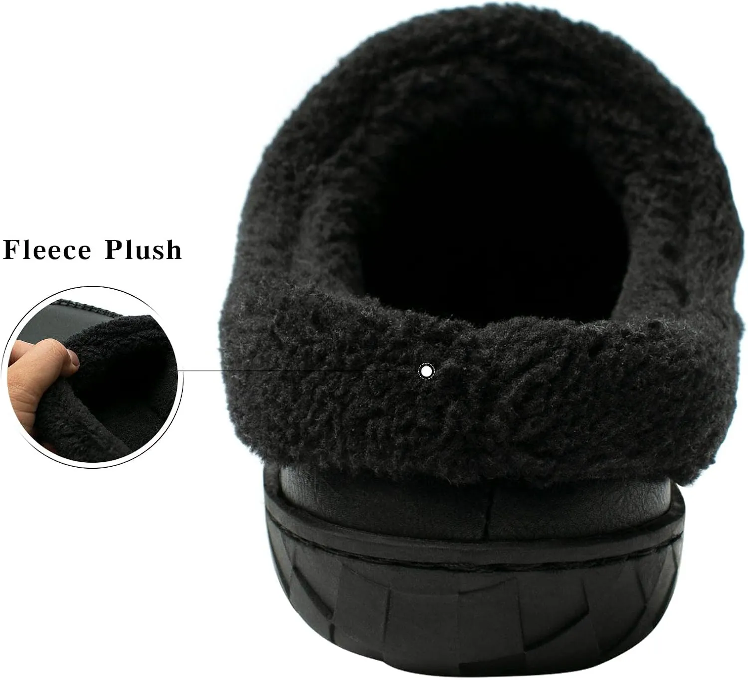 WOTTE Men's Moccasin Slippers Microsuede Fleece Fuzzy Lined Memory Foam House Shoes for Indoor Outdoor