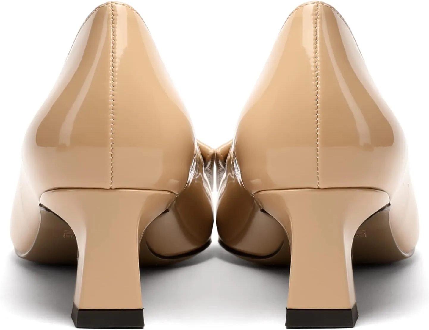 Zamikoo Women's Pointed Toe Kitten Heel Pumps Slip On Low Heels with Buckle Bow 2 Inches Heeled Pumps Shoes for Office Wedding Dress Comfortable